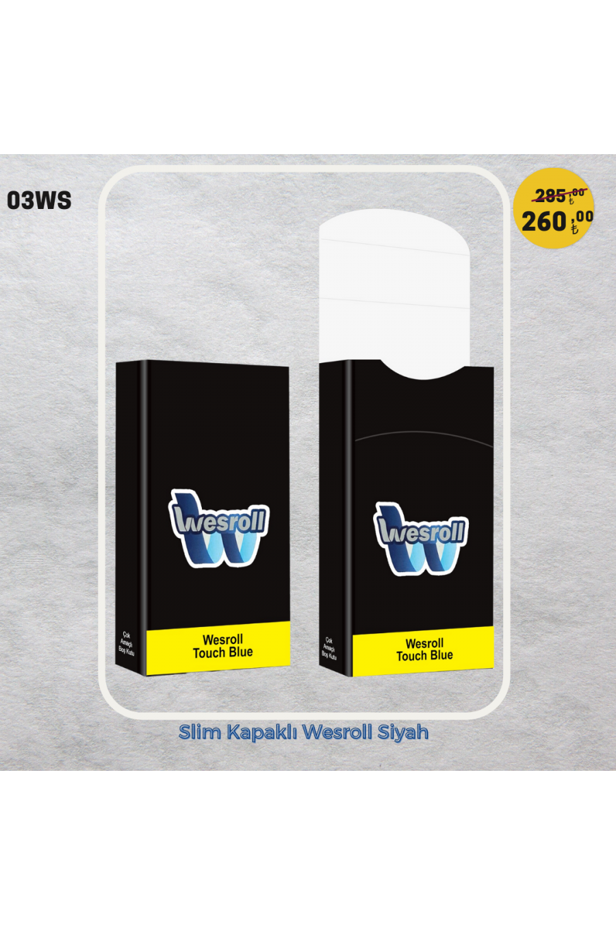 Slim Kapaklı Wesroll Siyah 